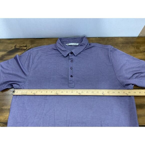 Travis Matthew Men’s Purple Golf Shirt Size XL Short Sleeve Polo - Picture 10 of 12
